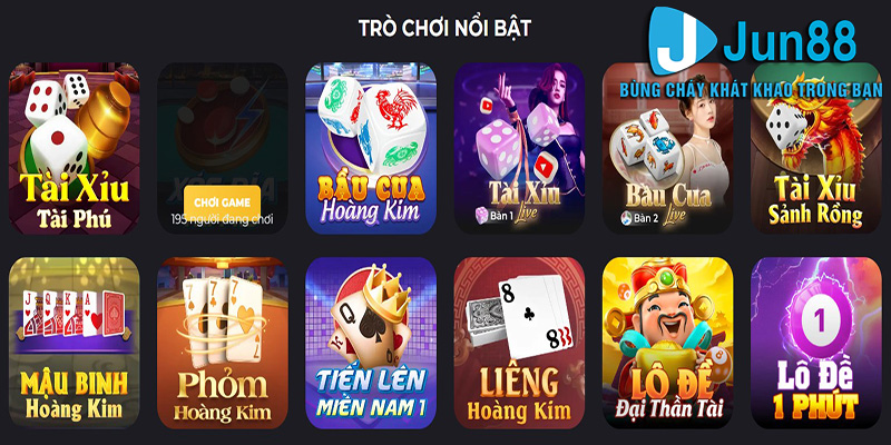 Trò Chơi Jun88 - Khám Phá Thế Giới Trò Chơi Đa Dạng 